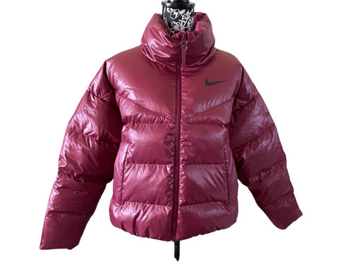 Nike burgundy quilted - nike, down