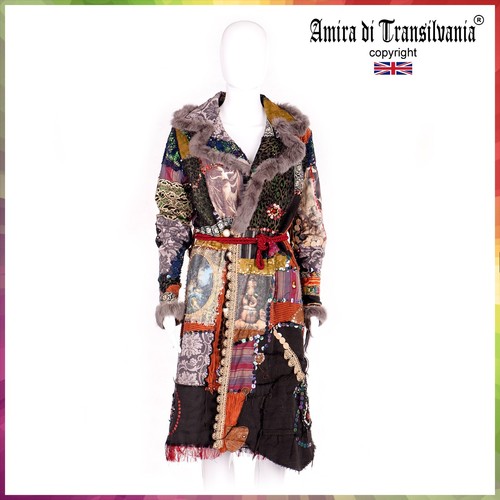 Trench coat patchwork jacket - coat,
