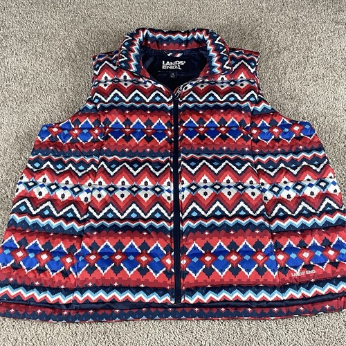 Lands end puffer down vest - puffer,
