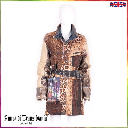 Trench coat patchwork jacket - coat,